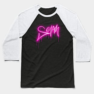 Selah - Pink Neon - Christian Tee Baseball T-Shirt